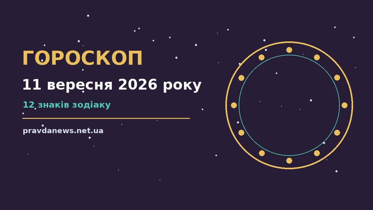 Зоряне небо над містом у вечірніх вогнях ілюструє гороскоп на 11 вересня 2026 року